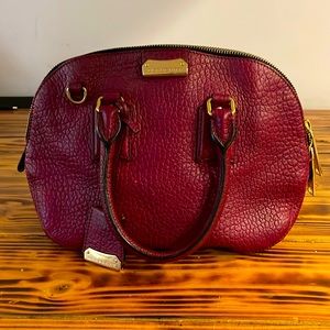 Burberry pebbled leather Orchard bag, come with detachable crossbody strap